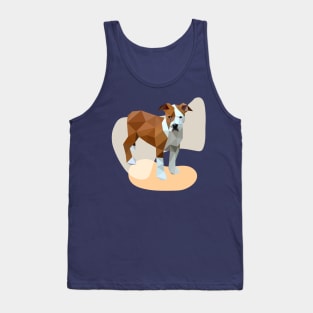 Bull dog Geometric Pet Vector art Low poly Tank Top